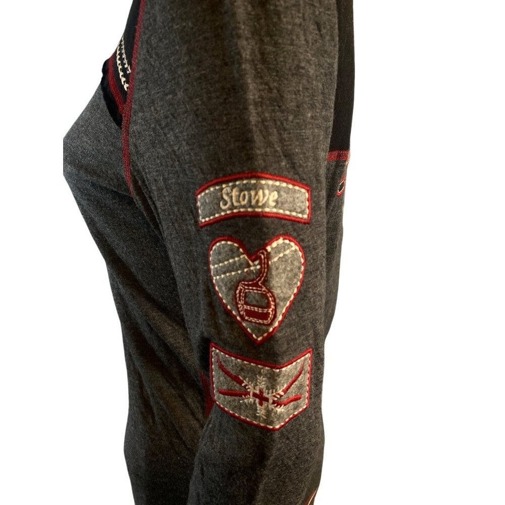 Alp-n-Rock Custom Henley Stowe Vermont Heather/Black Small MSRP$198 - Picture 5 of 16